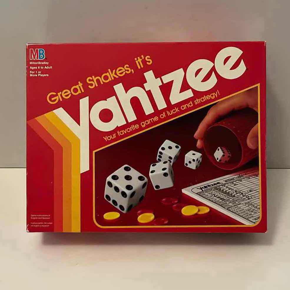 Photo 1 of YAHTZEE LUCK & STRATEGY DICE GAME YR-1982