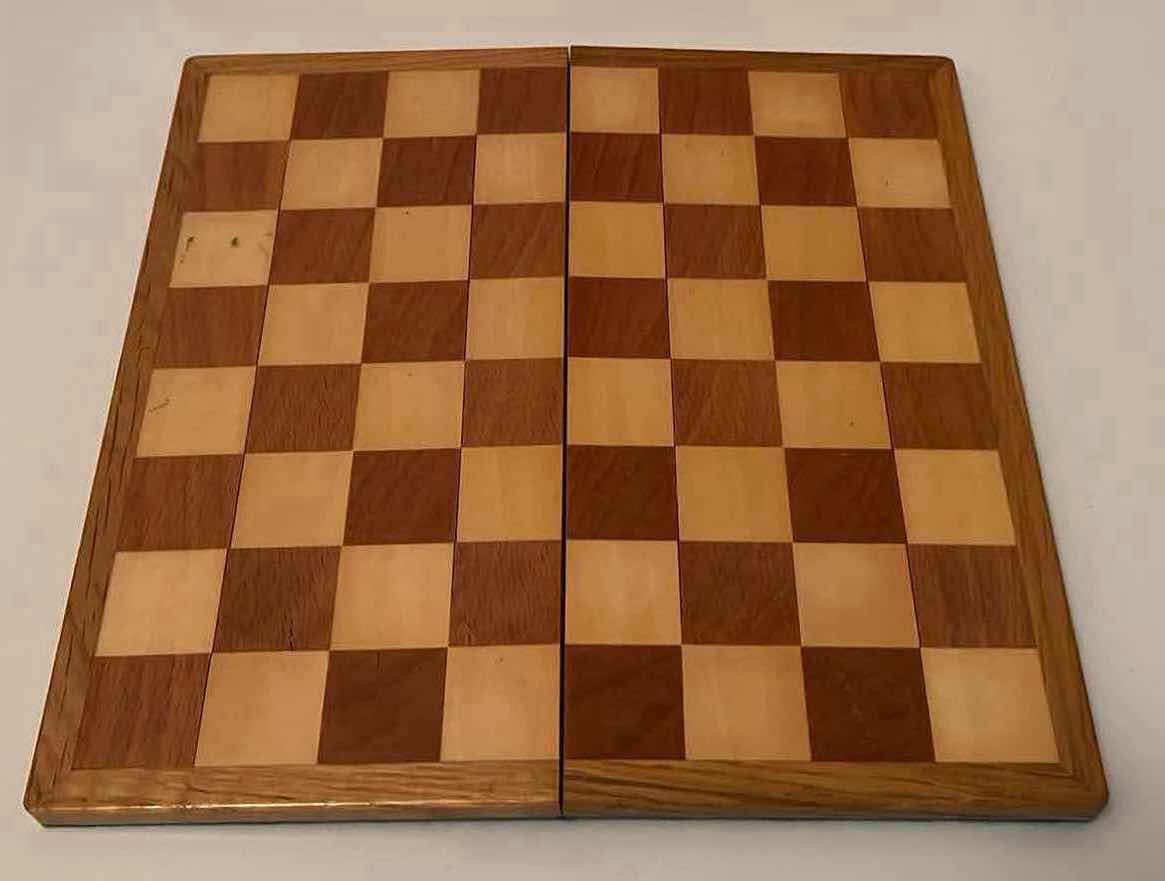 Photo 3 of WOOD MINI CHESS SET W WOOD CASE 9.5” X 5.25” H2”