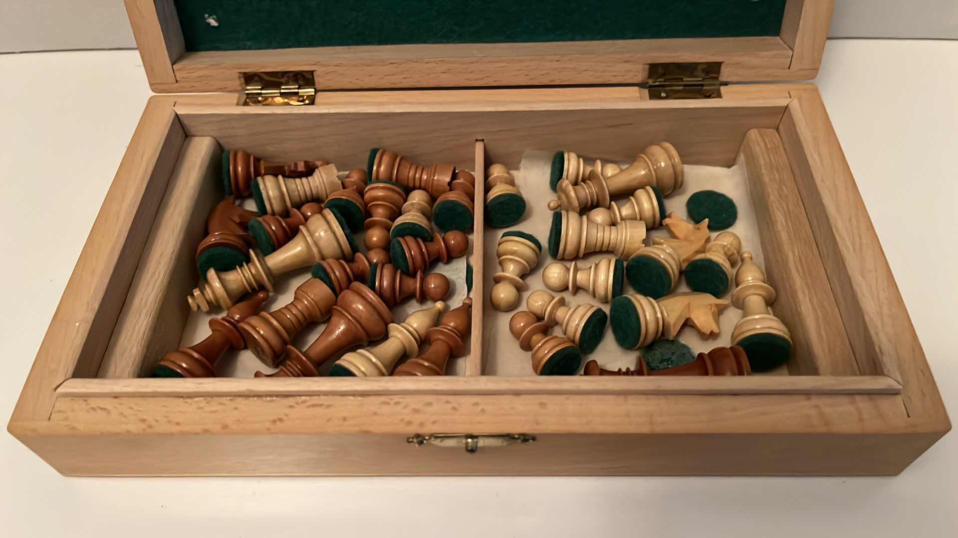 Photo 2 of WOOD MINI CHESS SET W WOOD CASE 9.5” X 5.25” H2”