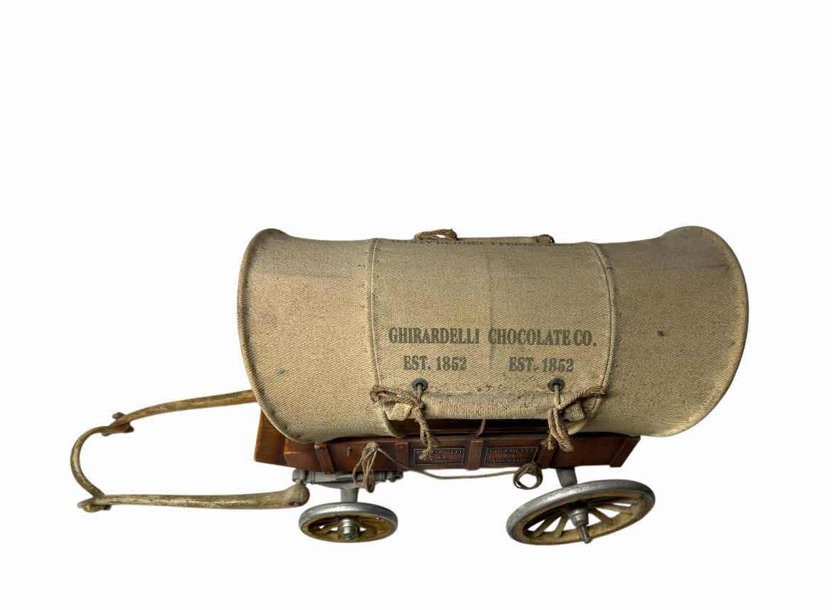 Photo 1 of GHIRARDELLI & SONS CHOCOLATE CO SINCE 1852 RESIN COVERED WAGON