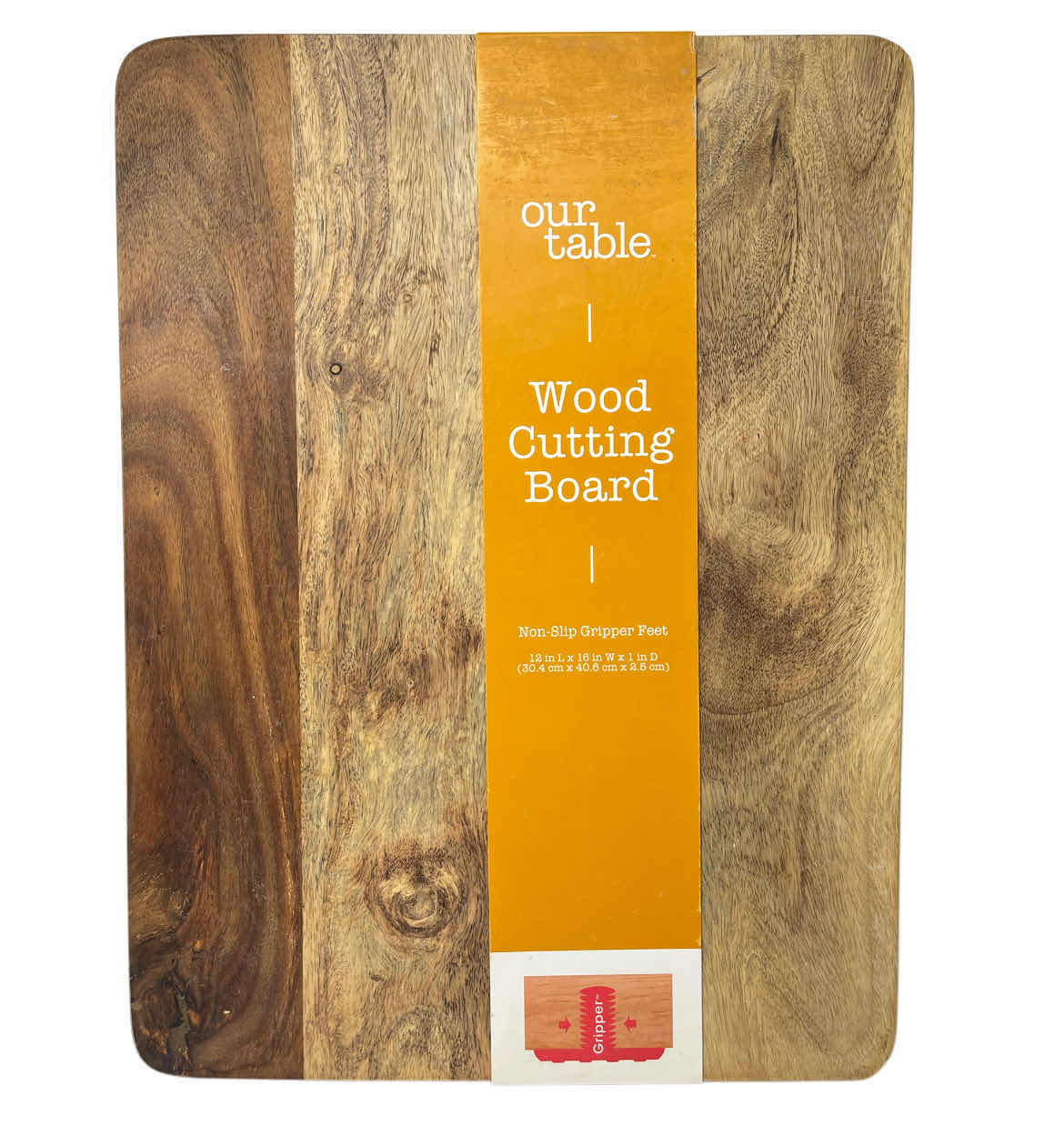 Photo 1 of NEW BED BATH & BEYOND OUR TABLE SHEESHAM WOOD CUTTING BOARD 12” X 16” H1”