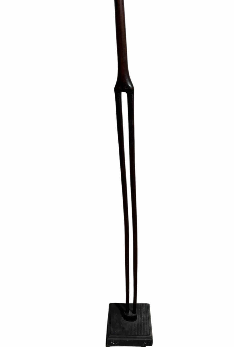Photo 1 of AFRICAN ANYA WOOD HAND CARVED MALE SCULPTURE W BASE 5.5” X 61.5”