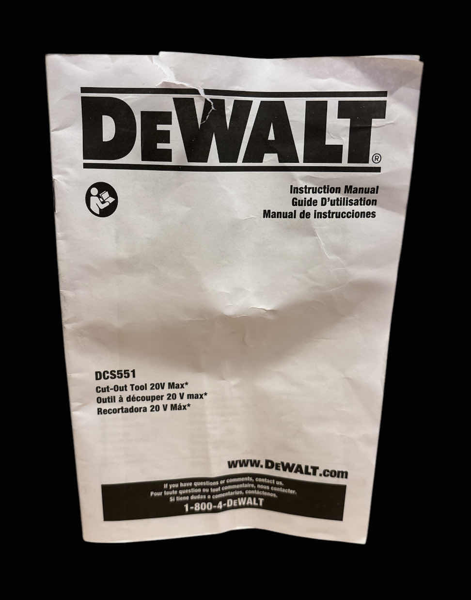 Photo 1 of DEWALT DRYWALL CUTOUT TOOL; TOOL ONLY (DCS551B)