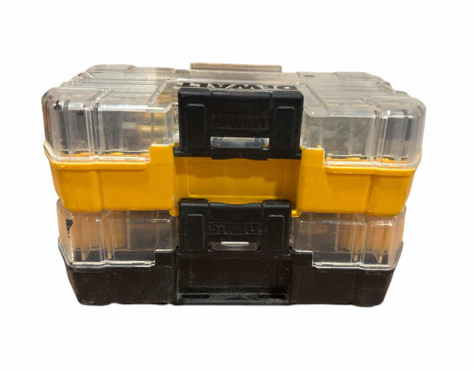 Photo 1 of DEWALT 2-PACK SCREWDRIVER BIT SET TOUGH CASES, IMPACT READY, STACKABLE