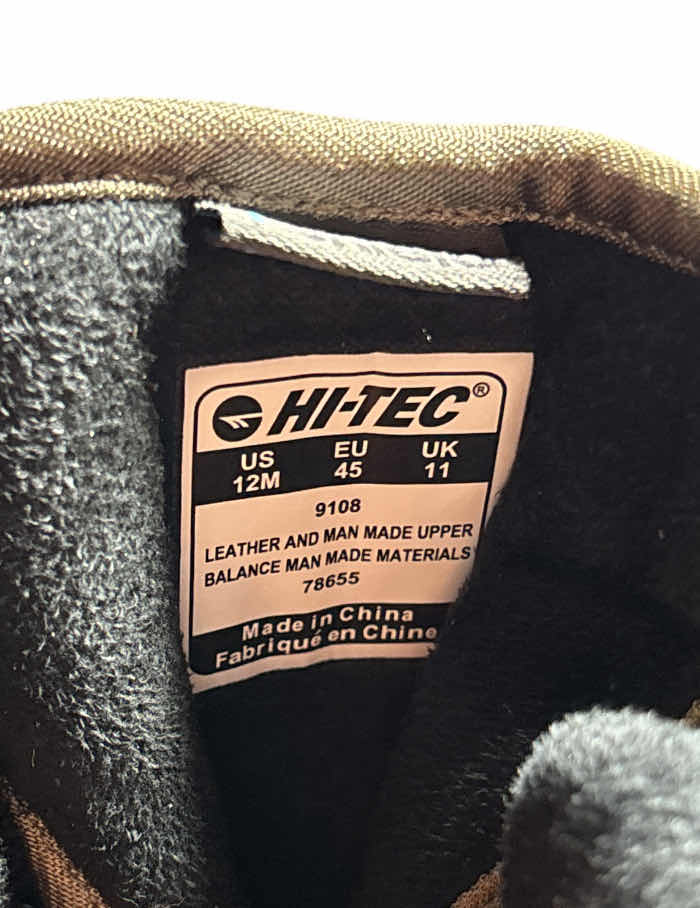 Photo 1 of NEW HI-TEC OX BELMONT MID HIKING BOOT (SIZE 12)