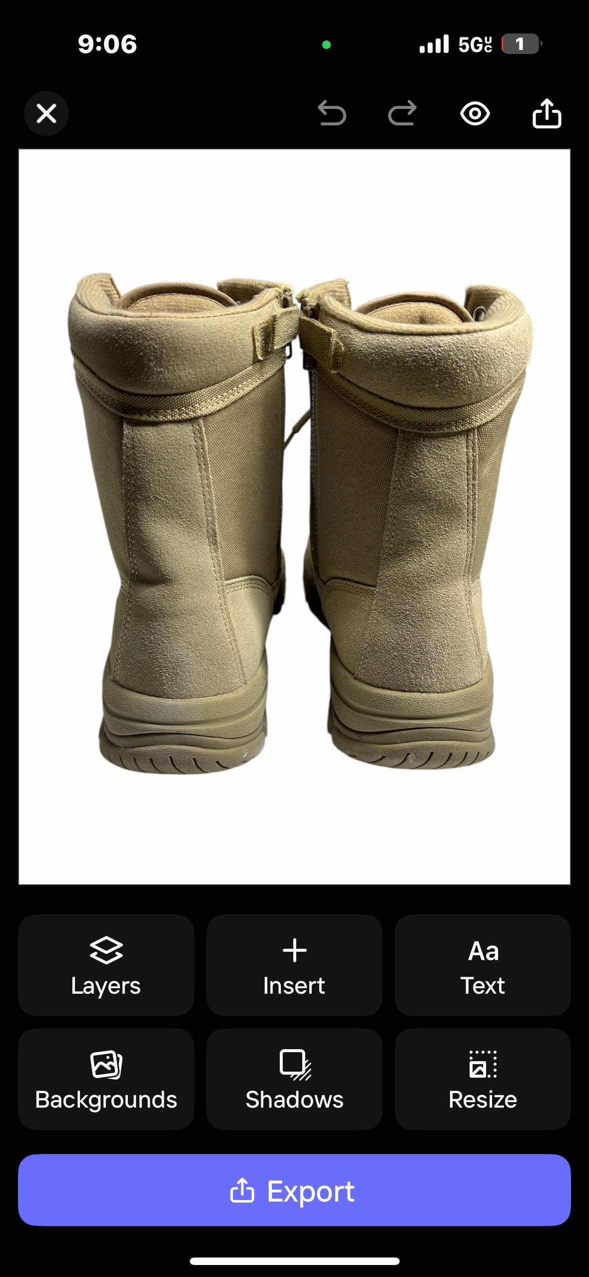Photo 1 of NEW MENS RESPONSE GEAR TACTICAL FOOTWEAR DESERT 8” SERVICE BOOT (SIZE 12)
