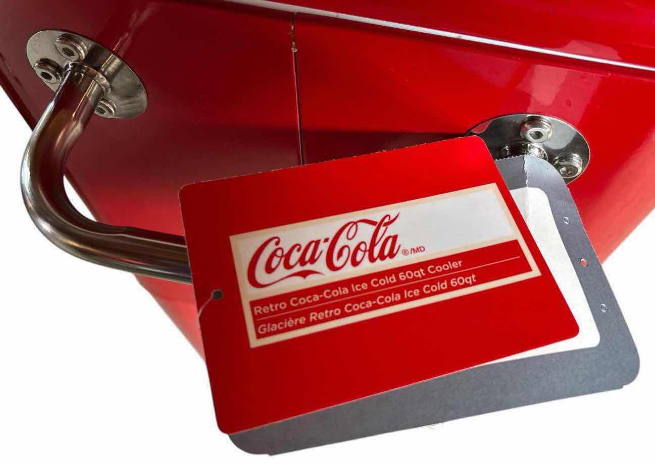 Photo 1 of NEW COCA-COLA RETRO ICE COLD 60 QT COOLER (CP98105)
