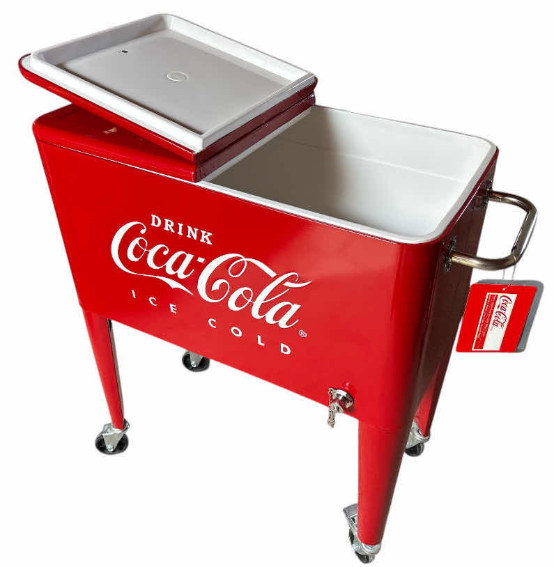 Photo 1 of NEW COCA-COLA RETRO ICE COLD 60 QT COOLER (CP98105)