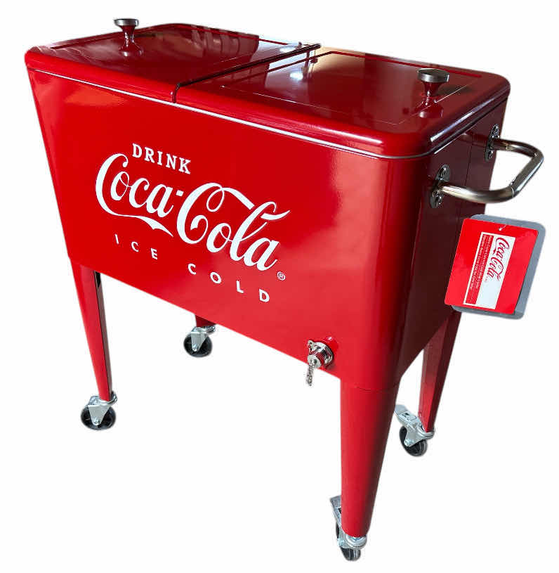 Photo 1 of NEW COCA-COLA RETRO ICE COLD 60 QT COOLER (CP98105)