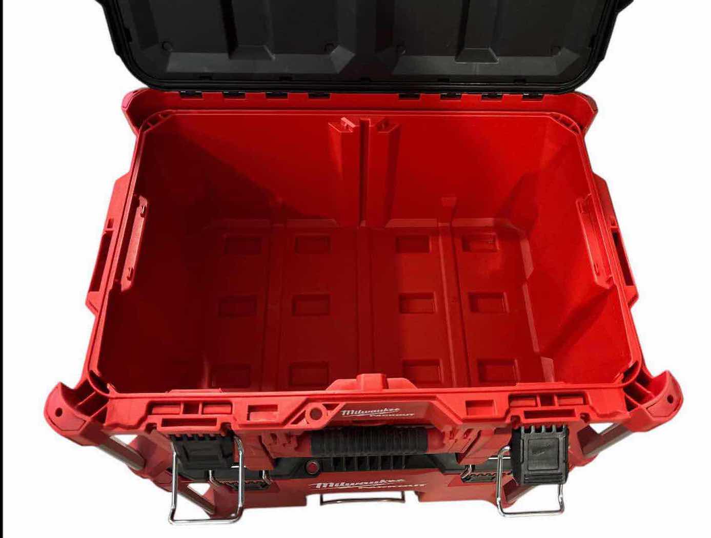Photo 1 of Milwaukee PACKOUT ROLLING MODULAR STACKABLE TOOL BOX STORAGE SYSTEM, RED/BLACK