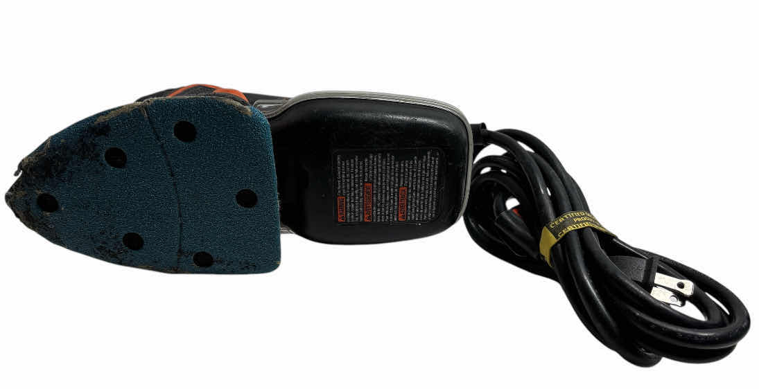Photo 1 of BLACK + DECKER MOUSE CORDED DETAIL SANDER, 1.2 AMP 16,000 OPM, COMPACT DESIGN W DUST COLLECTOR (BDEMS600) & VARIOUS SANDING SHEETS