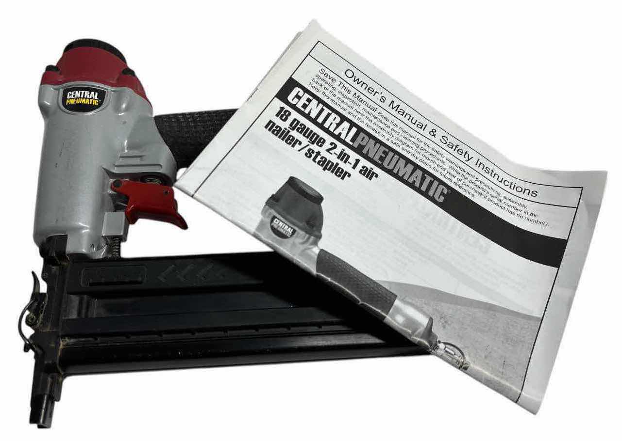 Photo 1 of CENTRAL PNEUMATIC 18 GAUGE 2-IN-1 AIR NAILER/STAPLER (68019)