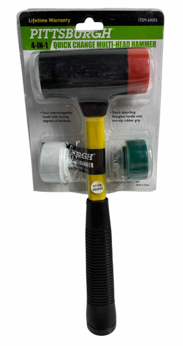 Photo 1 of NEW PITTSBURGH 4-IN-1 QUICK CHANGE MULTI-HEAD HAMMER (69093)