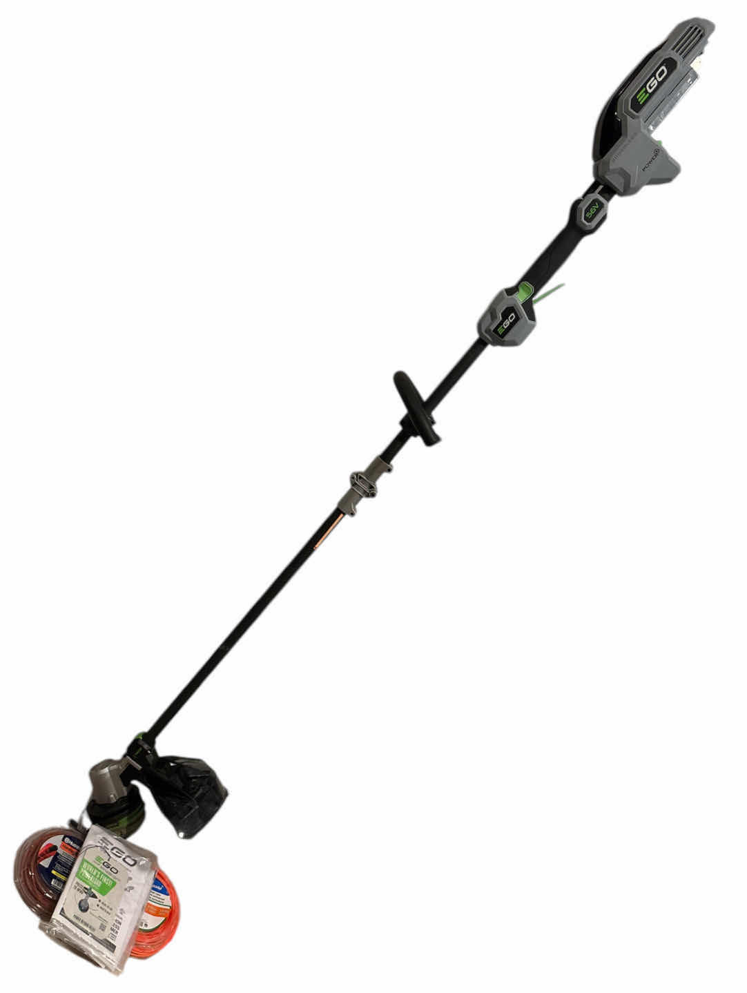 Photo 1 of EGO POWER+ 56V 15” SPLIT SHAFT BATTERY STRING TRIMMER, TOOL ONLY (ST1520S) & VARIOUS TRIMMER LINE PACKS