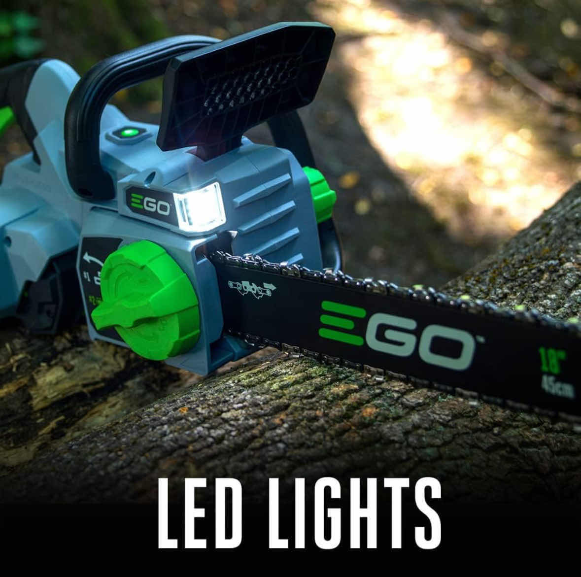 Photo 1 of EGO POWER+ 18” CORDLESS CHAINSAW, INCLUDES 56V BATTERY 5.0Ah & 56V CHARGER (CS1804)