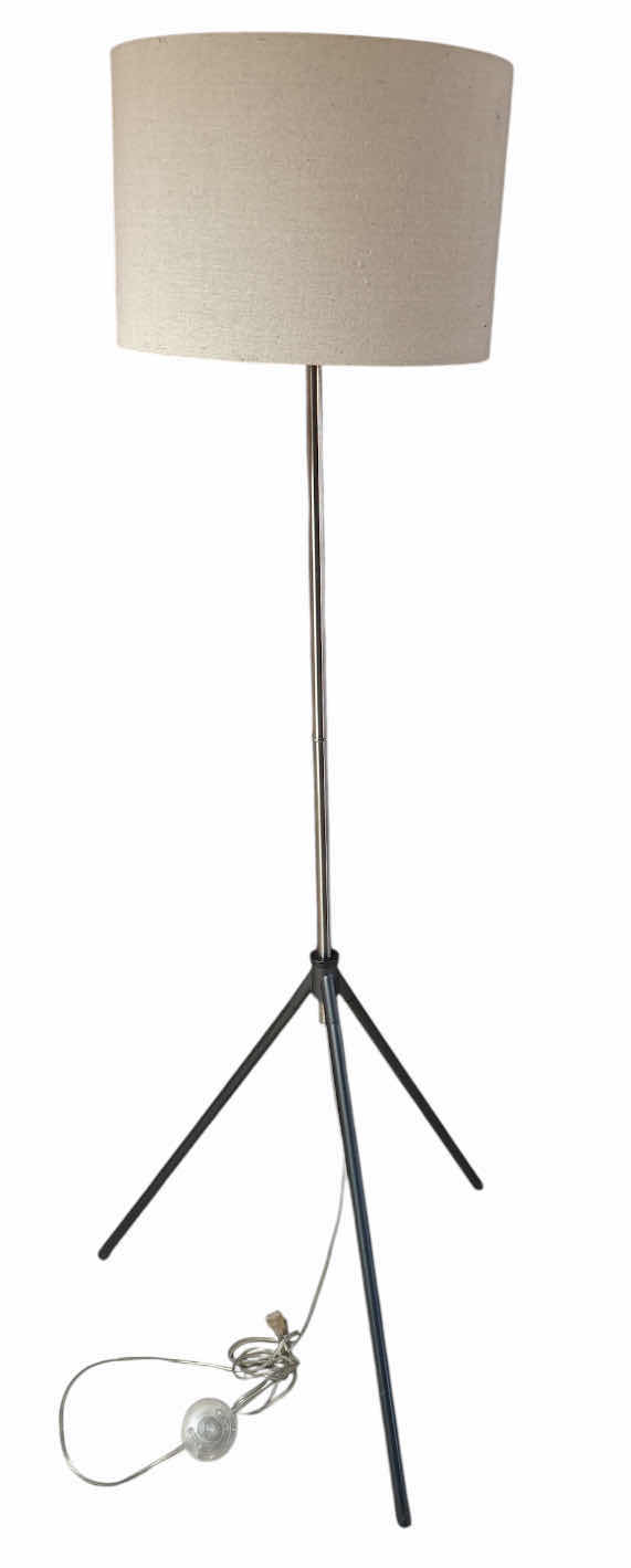 Photo 1 of TRIPOD ADJUSTABLE FLOOR LAMP W DIMMABLE FOOT SWITCH