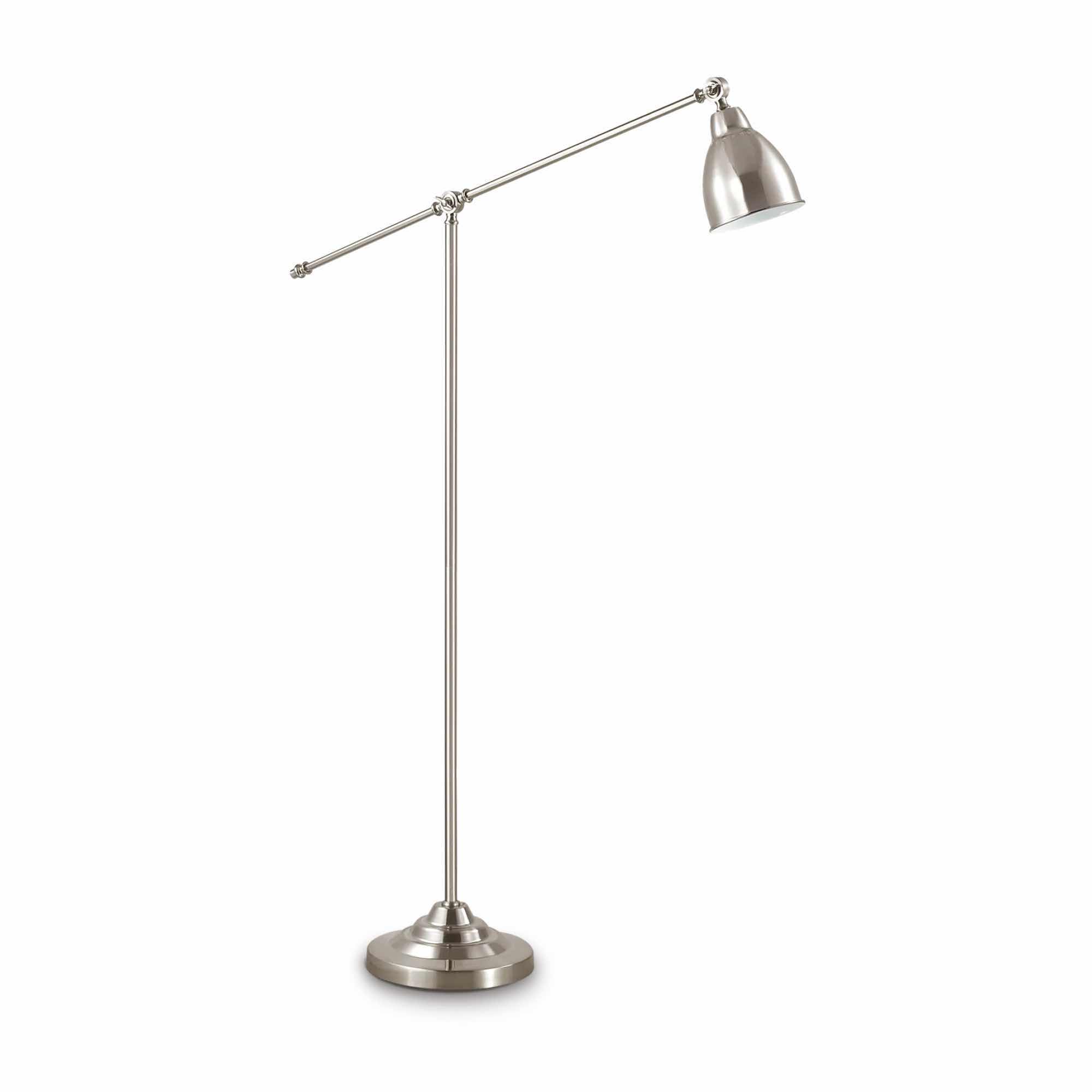 Photo 1 of IKEA BAROMETER 60” ADJUSTABLE FLOOR LAMP W SATIN NICKEL VARNISH FINISH W FOOT SWITCH