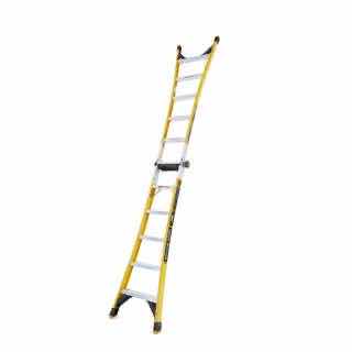 Photo 1 of GORILLA LADDERS 15 FT REACH FIBERGLASS TWIN STEP MULTI-POSITION LADDER W REMOVABLE PROJECT BUCKET, 375 LB LOAD CAPACITY, TYPE 1AA (FXT-15)