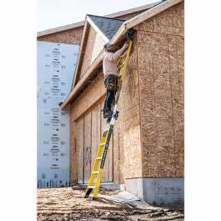 Photo 1 of GORILLA LADDERS 15 FT REACH FIBERGLASS TWIN STEP MULTI-POSITION LADDER W REMOVABLE PROJECT BUCKET, 375 LB LOAD CAPACITY, TYPE 1AA (FXT-15)
