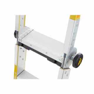 Photo 1 of GORILLA LADDERS 15 FT REACH FIBERGLASS TWIN STEP MULTI-POSITION LADDER W REMOVABLE PROJECT BUCKET, 375 LB LOAD CAPACITY, TYPE 1AA (FXT-15)