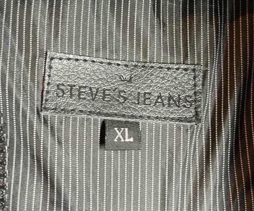 Photo 1 of STEVENS JEAN BLACK PINSTRIPE HOODED VEST MENS SIZE XL