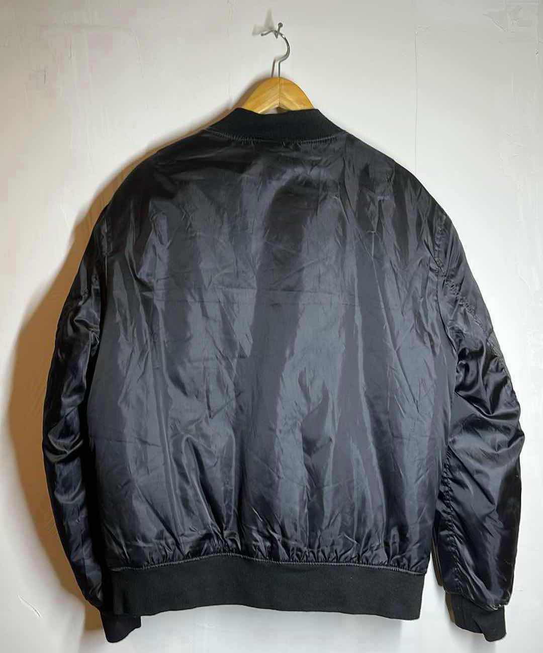 Photo 1 of SWISS CROSS BLACK BOMBER FLIGHT JACKET MENS SIZE LG
