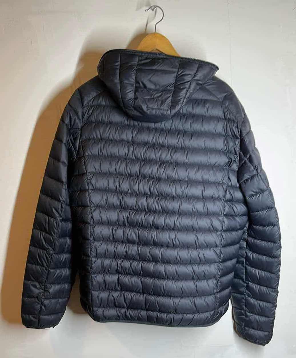 Photo 1 of NEW SAVE THE DUCK BLACK HOODED PUFFER JACKET MENS SIZE LG