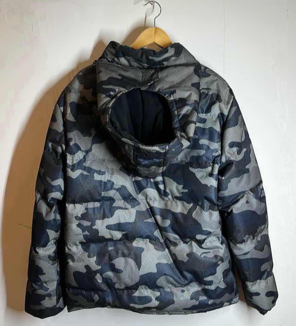 Photo 1 of NEW I5 APPAREL BLUE URBAN CAMOUFLAGE HOODED DOWN JACKET MENS SIZE LG