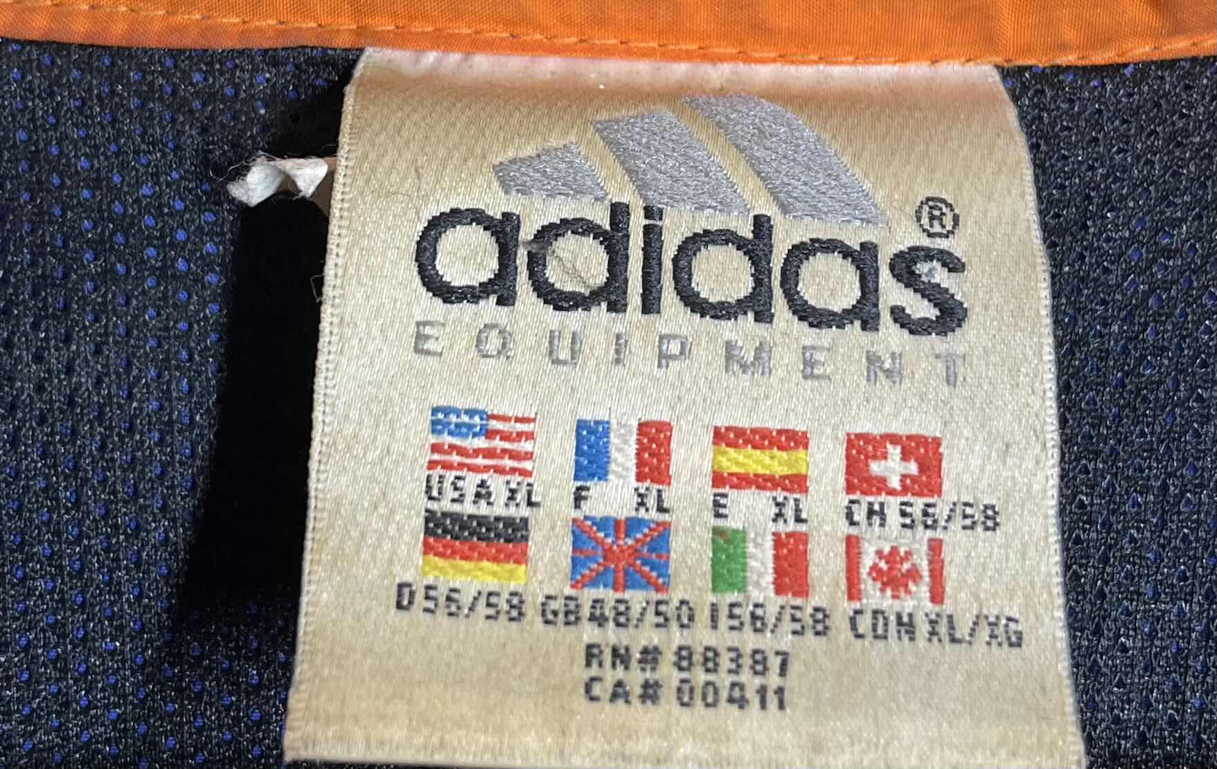 Photo 1 of ADIDAS BOSTON ATHLETIC ASSOCIATION 101ST MARATHON BLUE WINDBREAKER JACKET MENS SIZE XL