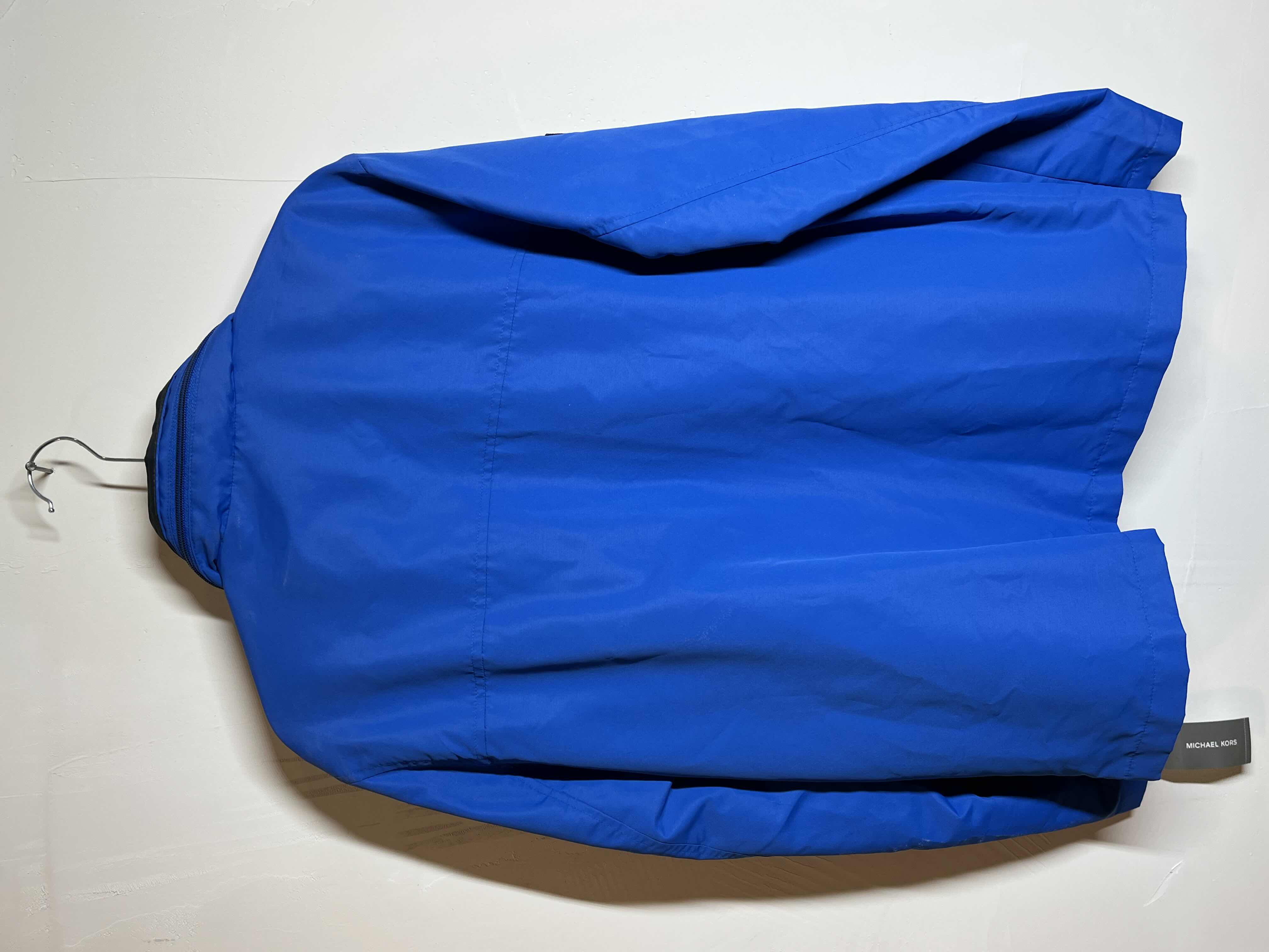Photo 1 of NEW MICHAEL KORS BLUE HOODED WINDBREAKER JACKET MENS SIZE M