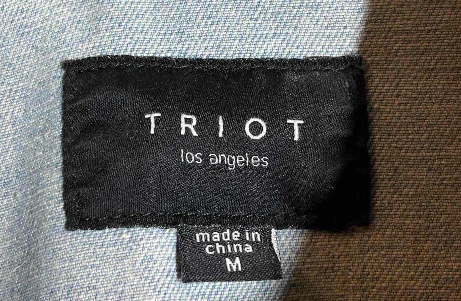 Photo 1 of TRIOT LOS ANGELES ACID WASH DENIM JACKET MENS SIZE M