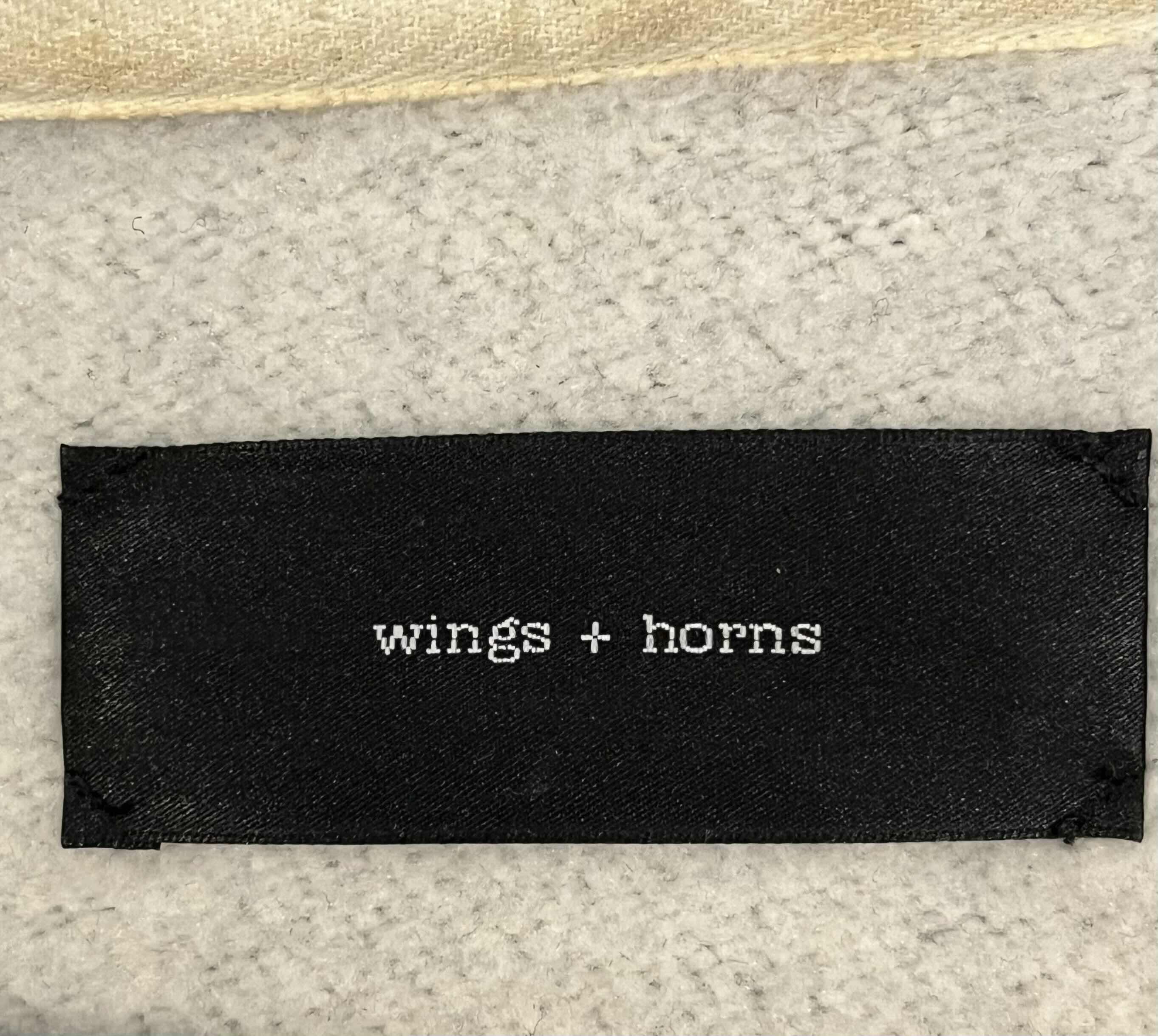 Photo 1 of WINGS HORNS GREY FLEECE SWEATSHIRT MENS SIZE LG