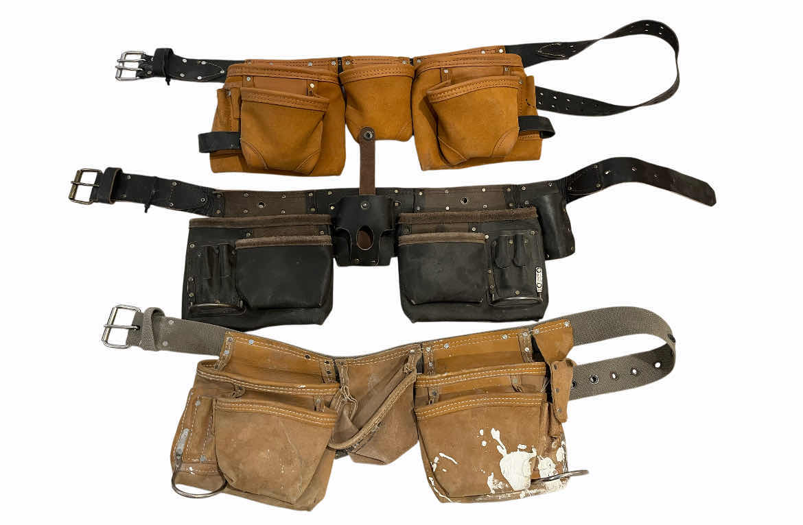 Photo 1 of LEATHER TOOL BELTS (3)
