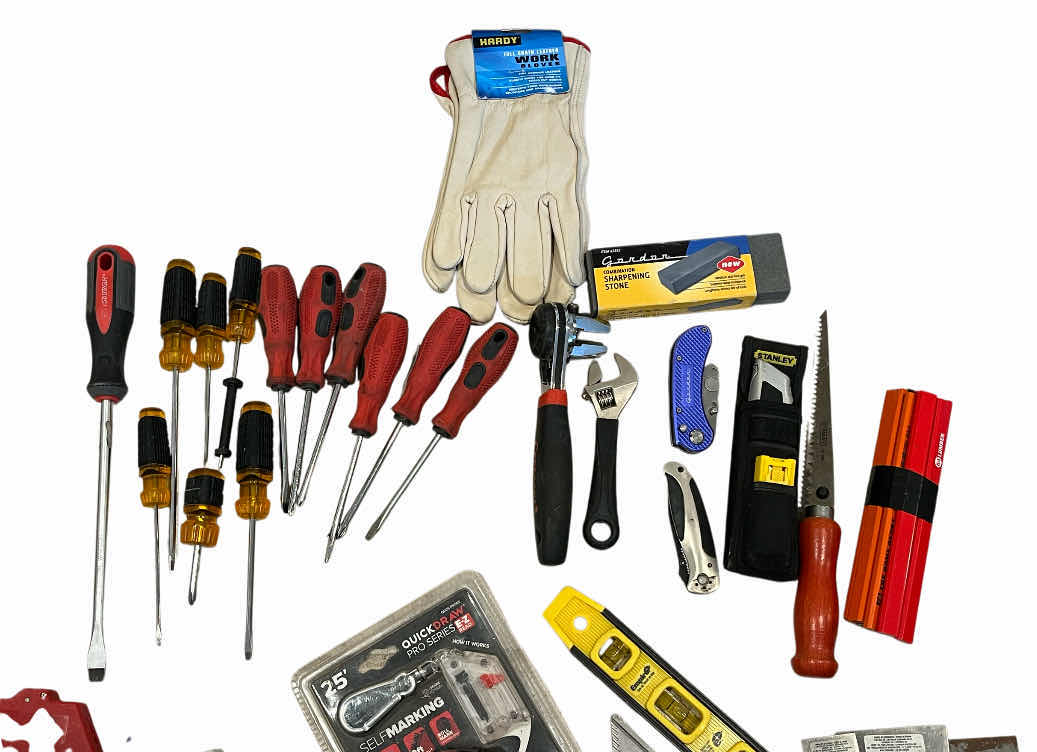 Photo 1 of AWP TOOL BAG W VARIOUS PURPOSE TOOLS (APPROX 45 TOOLS)