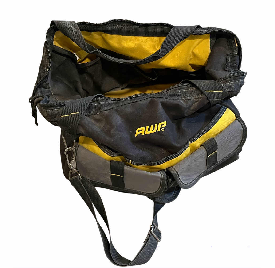 Photo 1 of AWP TOOL BAG W VARIOUS PURPOSE TOOLS (APPROX 45 TOOLS)