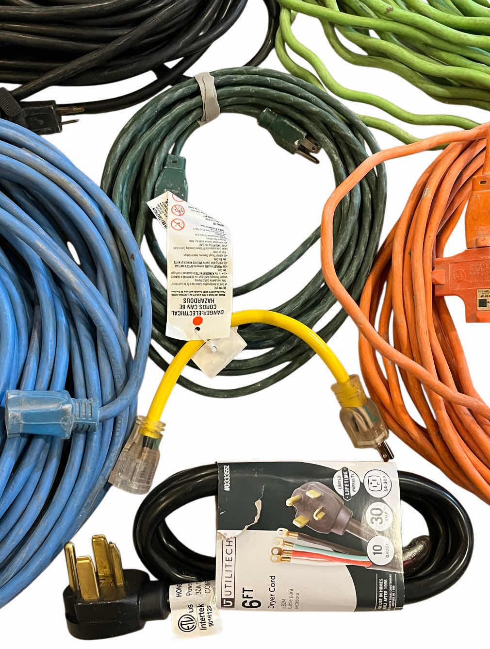 Photo 1 of EXTENSION CORDS- VARIOUS LENGTHS (7)