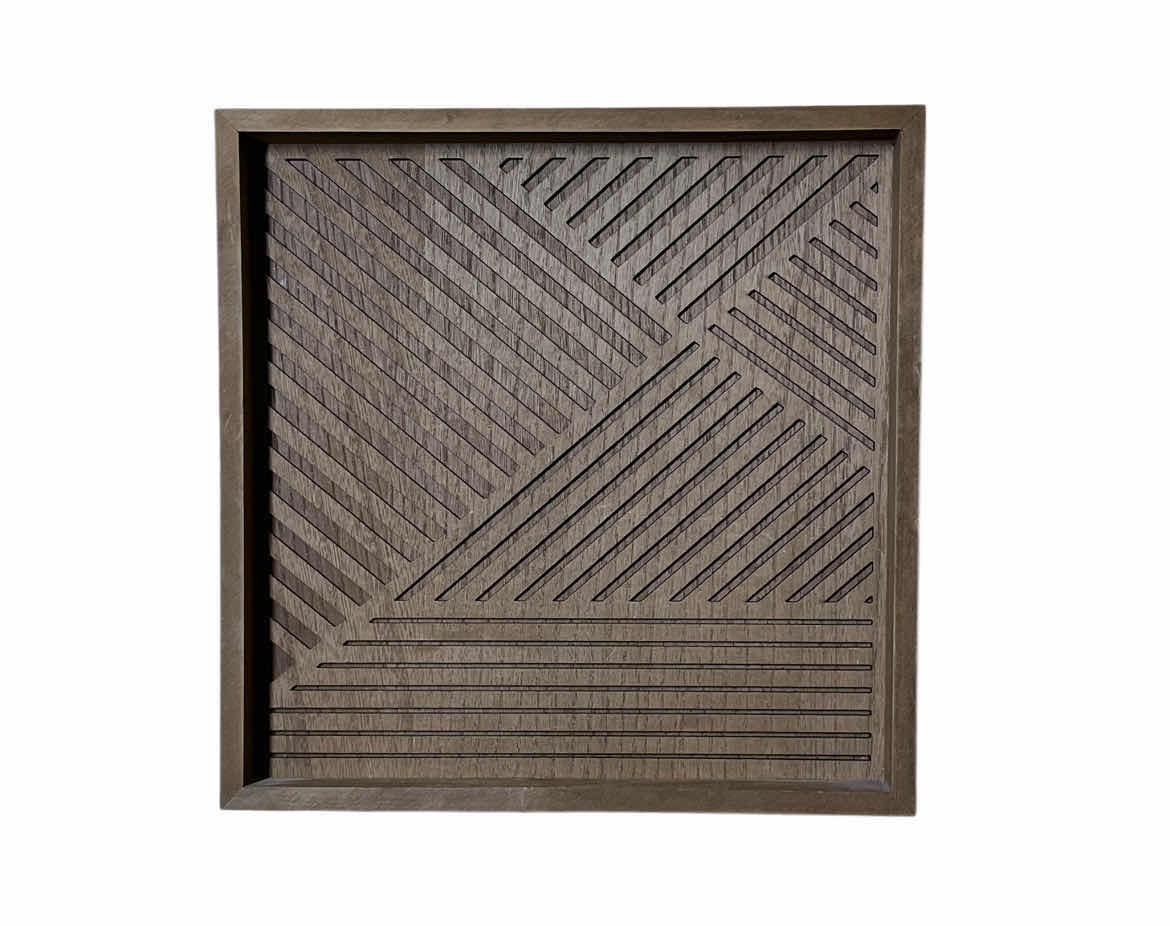 Photo 1 of NINGBO CNACC GEOMETRIC DESIGN WOOD WALL ART 14” X 1.5” H14”