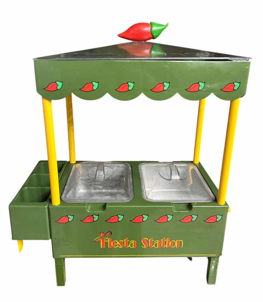 Photo 1 of NOSTALGIA FIESTA STATION TACO BAR/BUFFET WARMER W TORTILLA TRAY & SALSA SECTION (MFC-519)