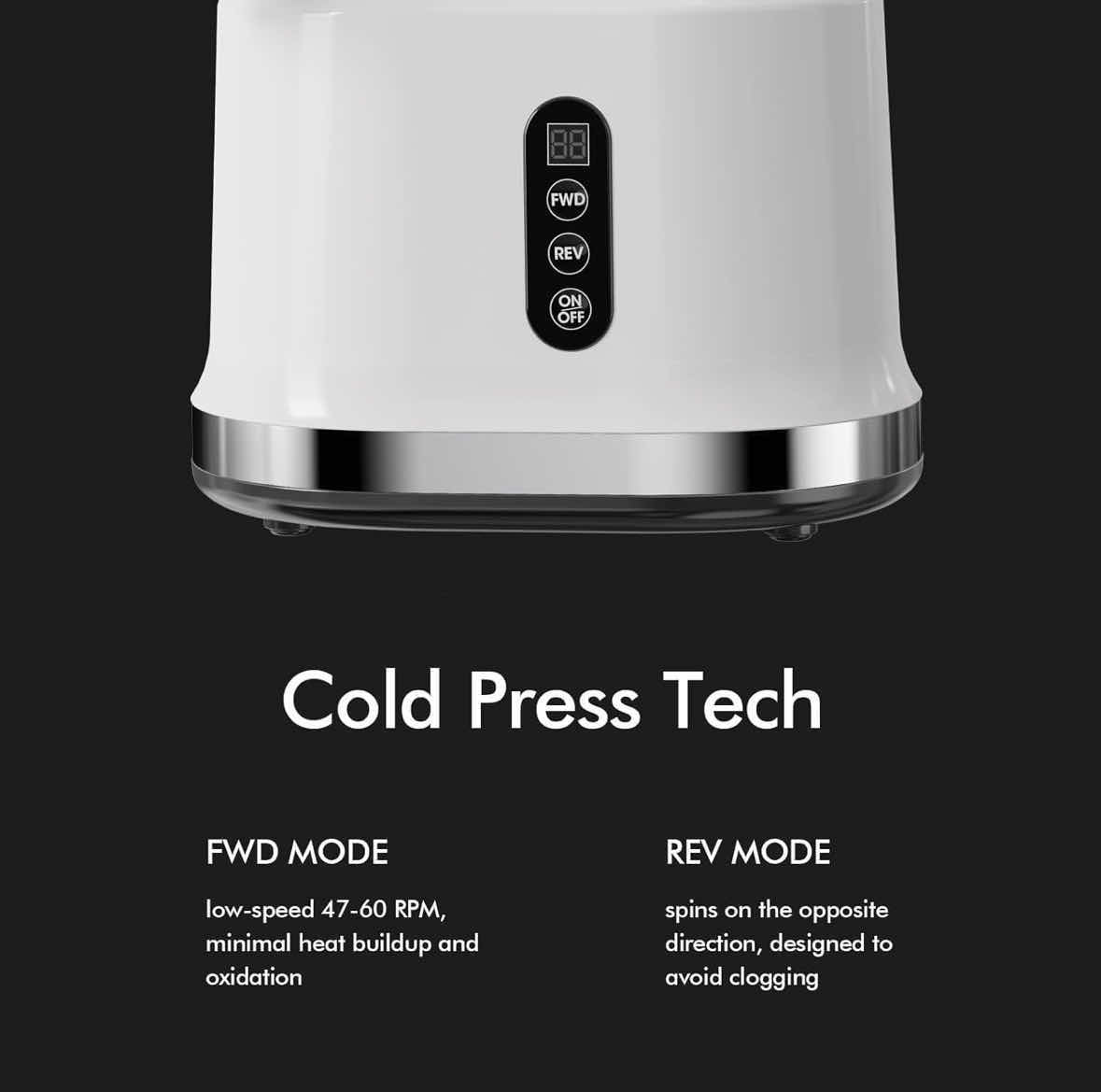 Photo 1 of SIFENE COLD PRESS JUICER MACHINE, WIDE CHUTE, EASY TO CLEAN, HIGH YIELD, NON BPA, BLACK (MODEL AMR8822)