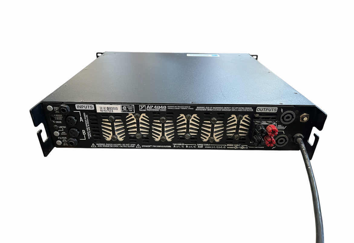 Photo 1 of YORKVILLE PRO SERIES SOUND REINFORCEMENT AMPLIFIER AP4040