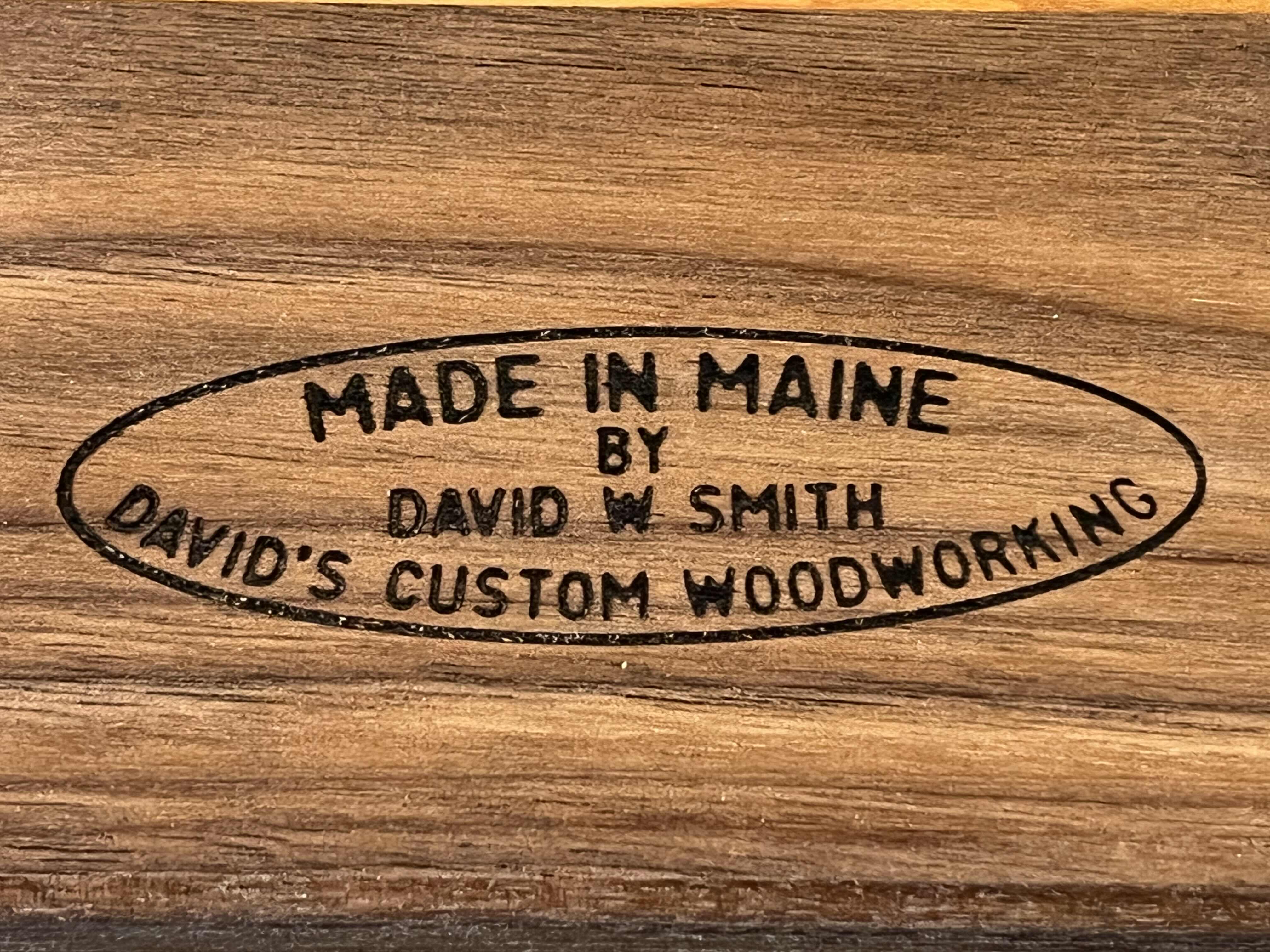 Photo 1 of DAVID W. SMITH CUSTOM WOODWORKING CUTTING BOARD 15” X 11”