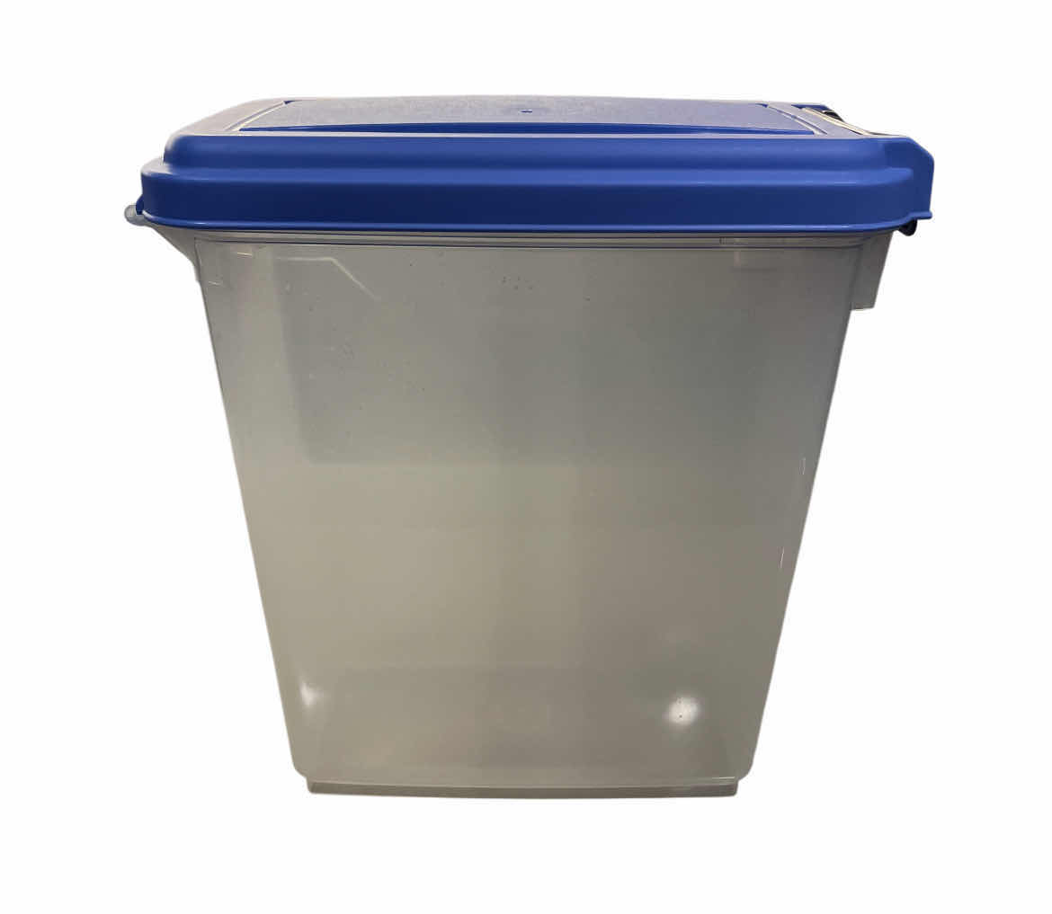 Photo 1 of IRIS 2PC PET FOOD STORAGE CONTAINER SET W LIDS 12” X 7 H14