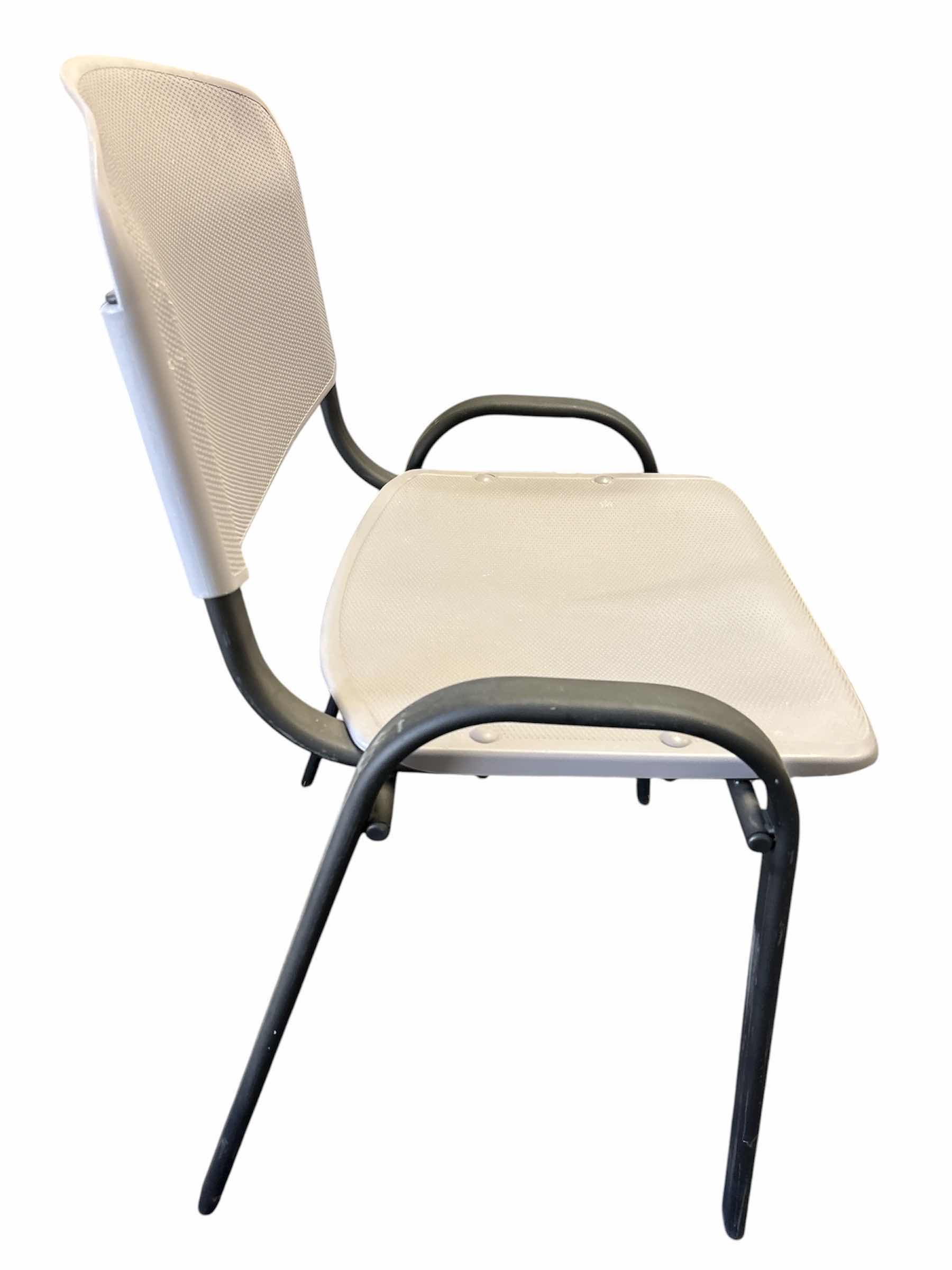 Photo 1 of $300 SAFCO CONTOUR STACKING CHAIR CHARCOAL H31”