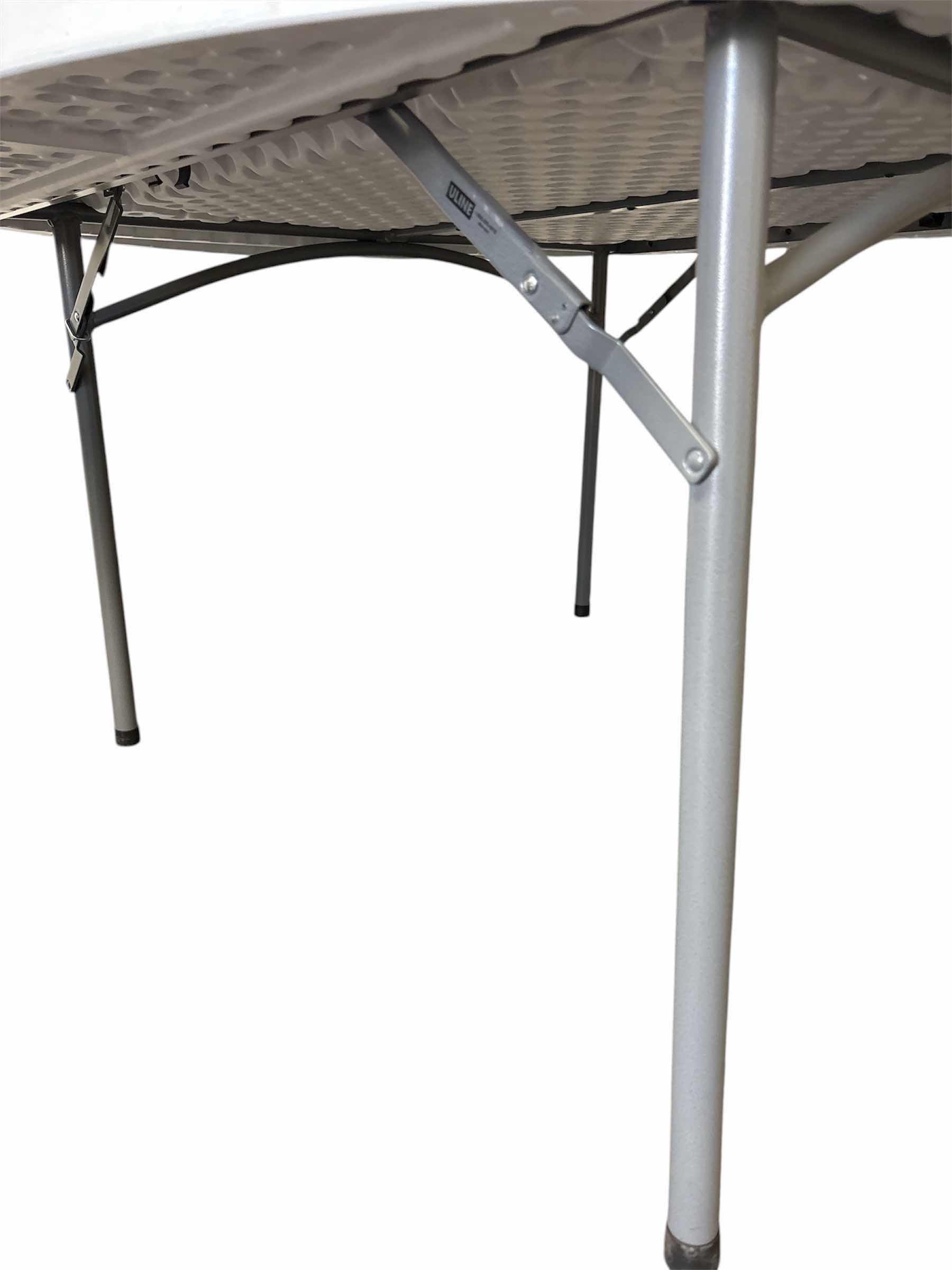 Photo 1 of 60” ULINE ROUND FOLDING TABLE