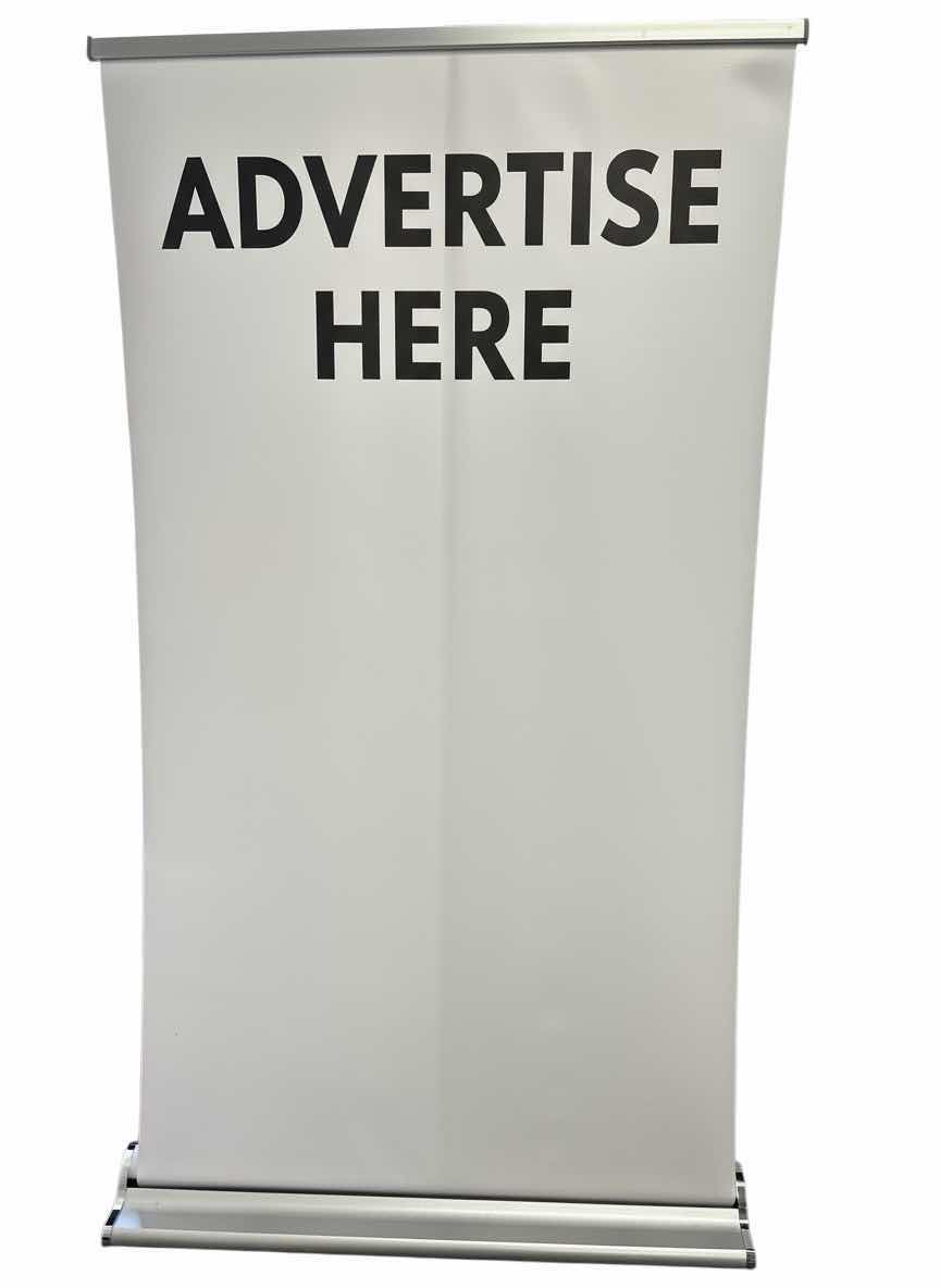 Photo 1 of RETRACTABLE ADVERTISING STAND 37.5”XH49.5”
