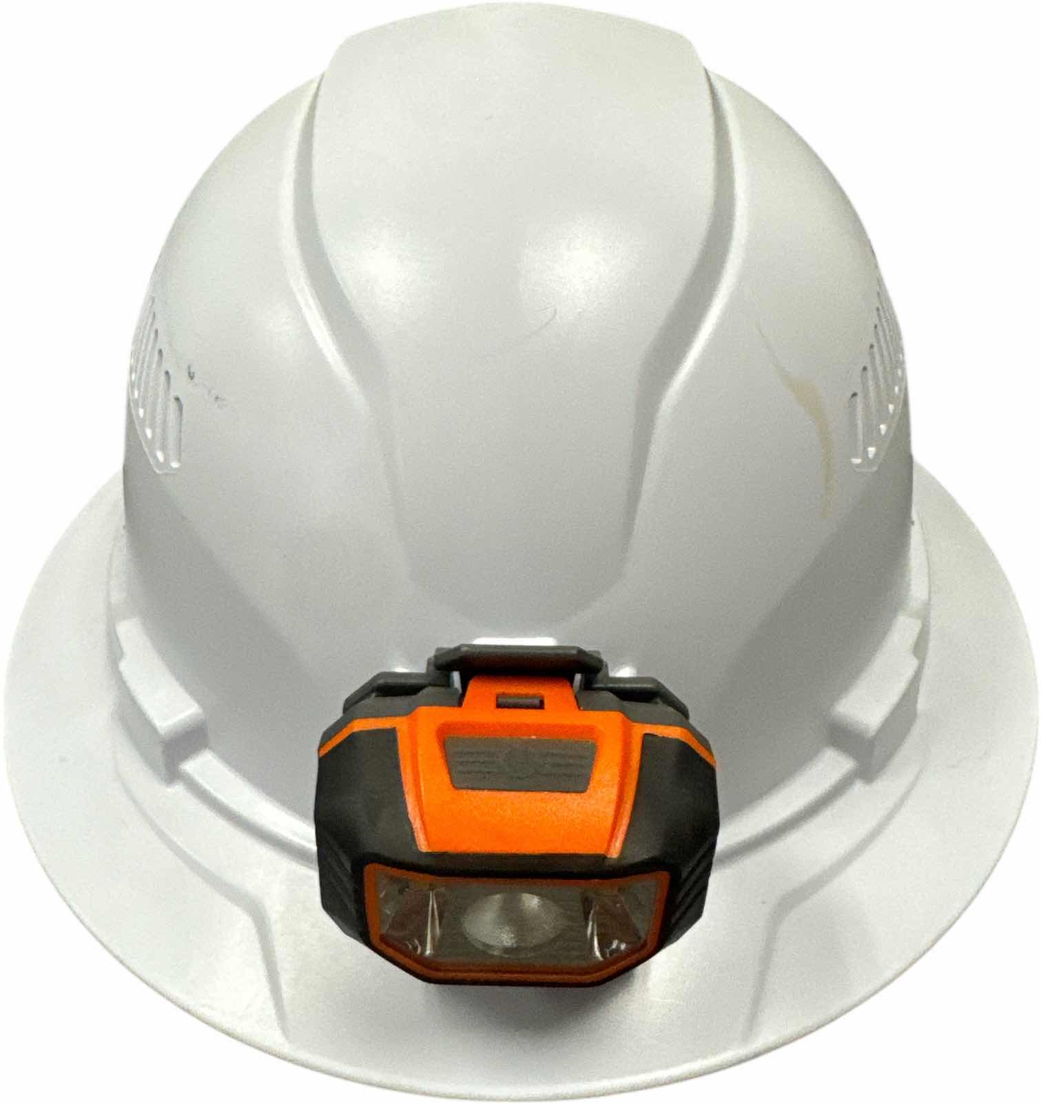 Photo 1 of ERGODYNE SKULLERZ HEAD PROTECTION HARD HAT WITH LED LIGHT WHITE MEDIUM