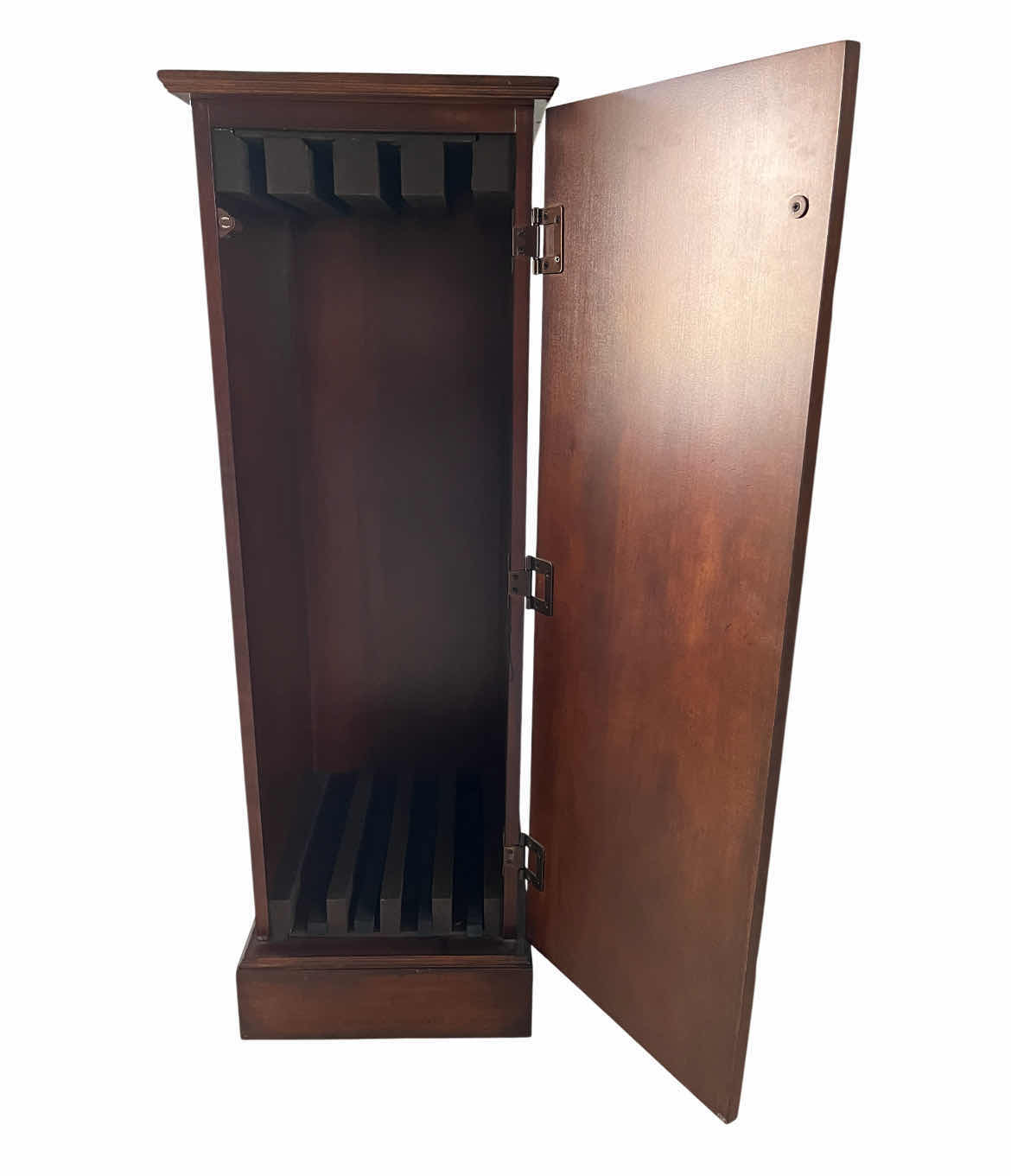 Photo 1 of MID-CENTURY MAHOGANY LEAF STORAGE CABINET 14.75” X 16.25” H43.75”
