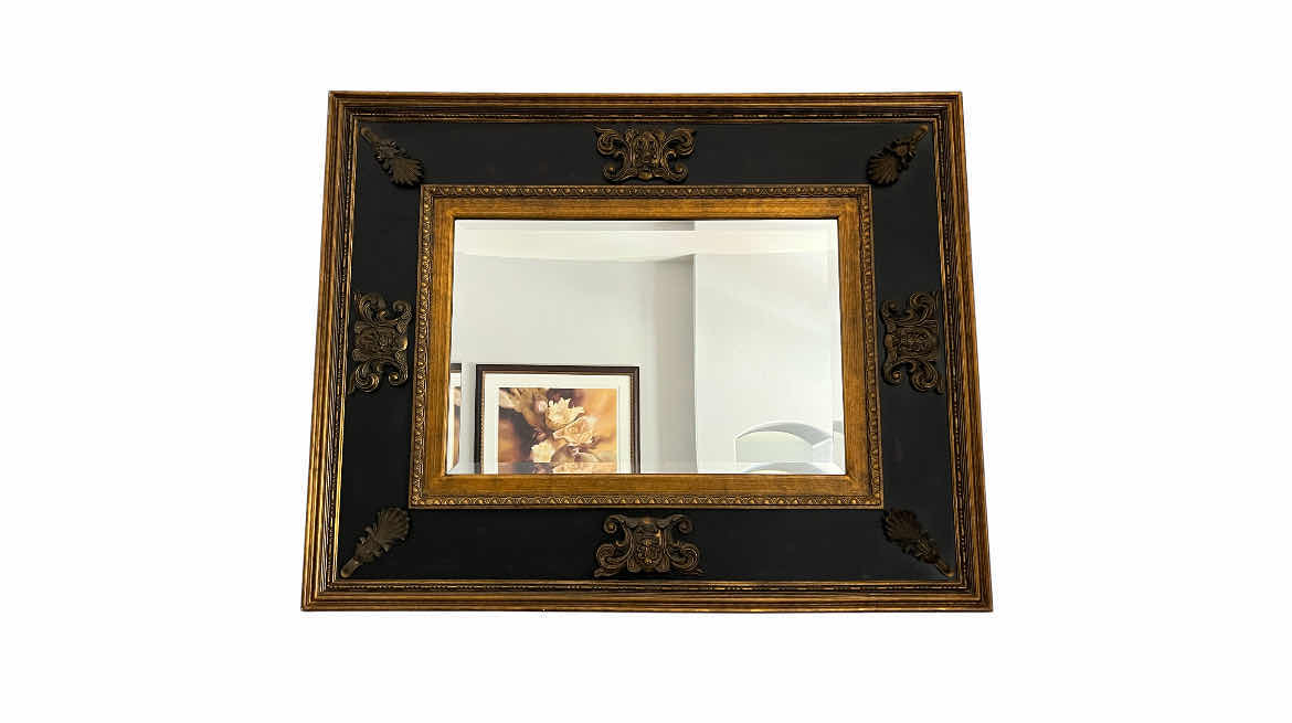 Photo 1 of UTTERMOST CADENCE ANTIQUE BRONZE & GOLD FRAMED MIRROR 59” X 2” H 47”