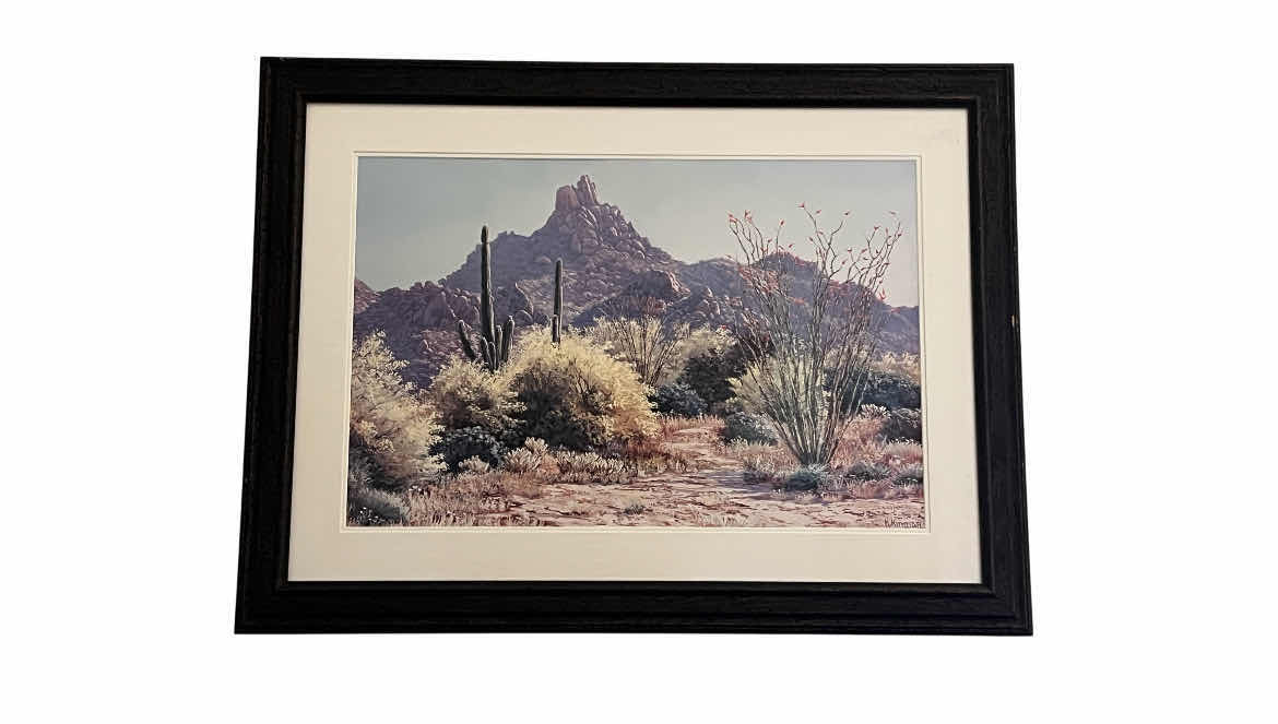 Photo 1 of PINNACLE PEAK SPRINGTIME SIGNED BY KERRY KINMAN FRAMED ARTWORK 44.5” X 33.25”