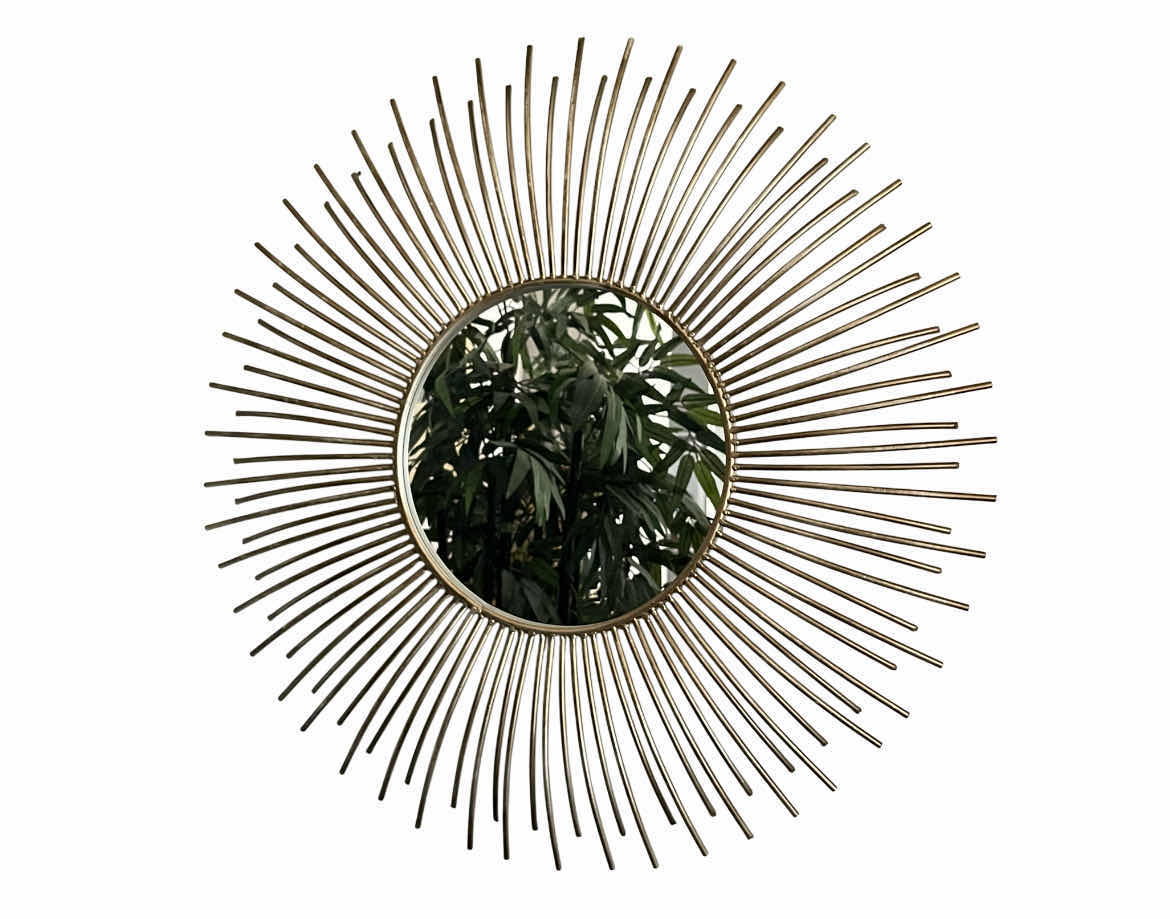 Photo 1 of AT HOME WELDED STEEL SUNBURST STYLE MIRROR 30”